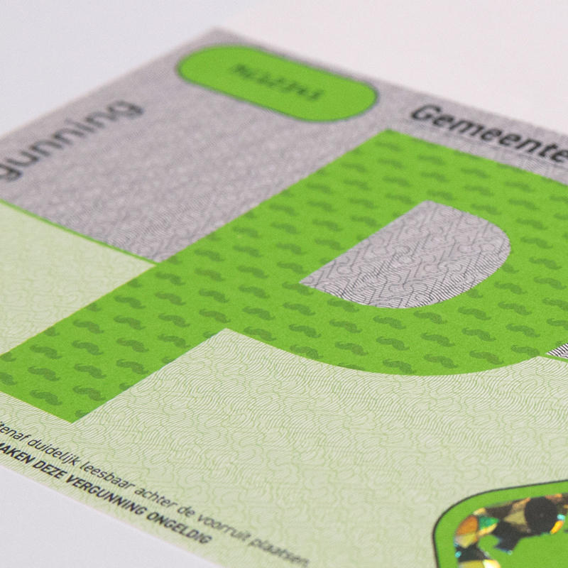 Beveiligd-drukwerk-parkeerkaart Beveiligd drukwerk