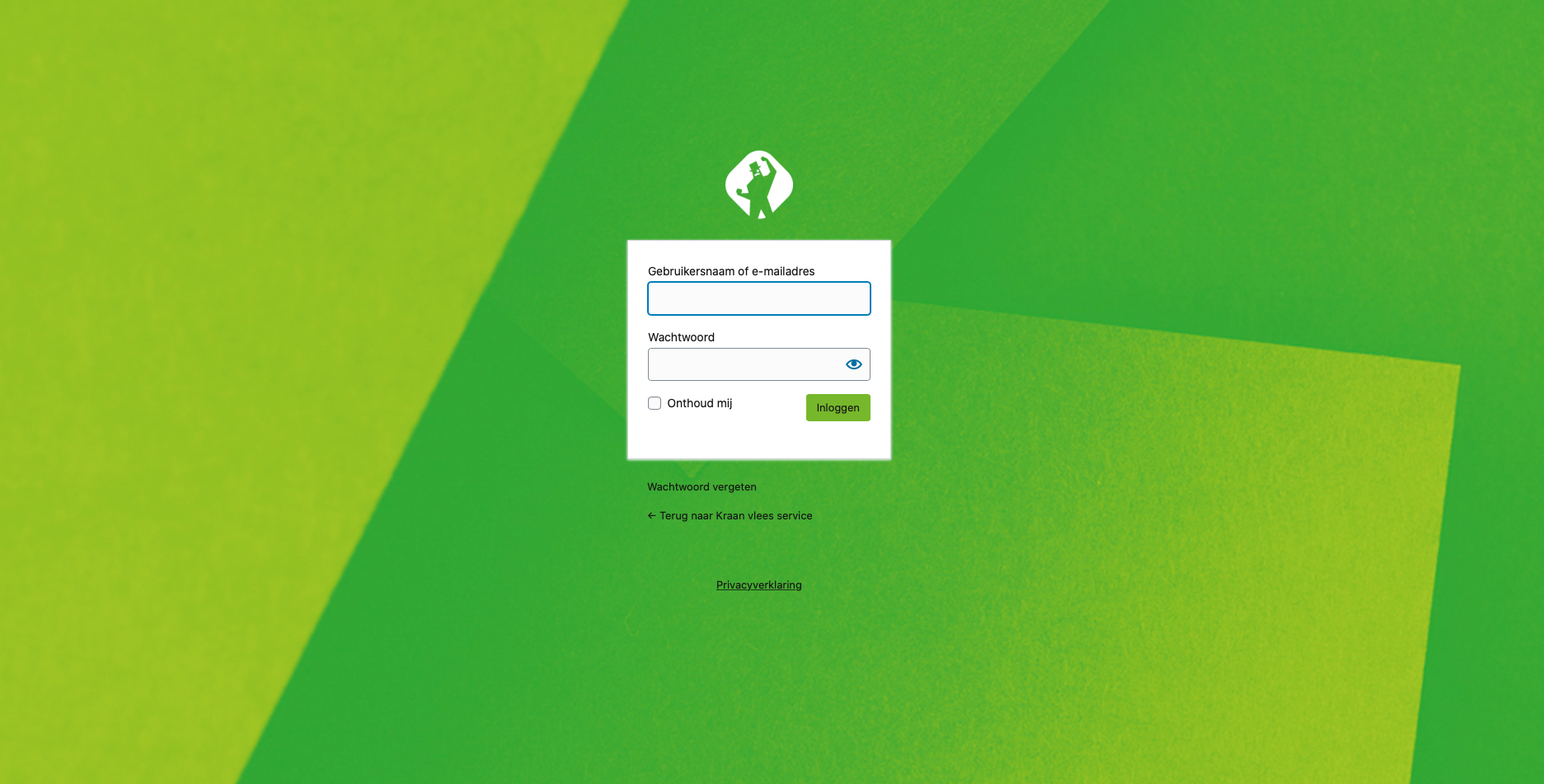 inlogscherm mediagraaf thema