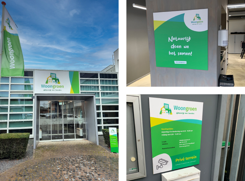 Borden-pand-Woongroen-Mediagraaf Borden pand Woongroen Mediagraaf