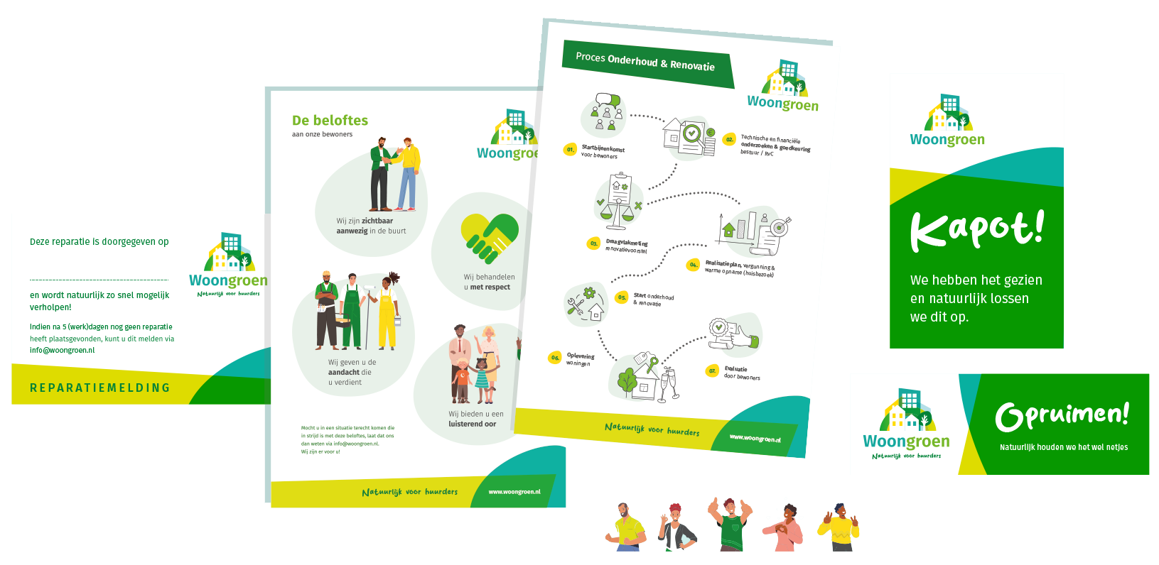 Communicatie-uitingen-woongroen-mediagraaf Communicatie uitingen woongroen mediagraaf