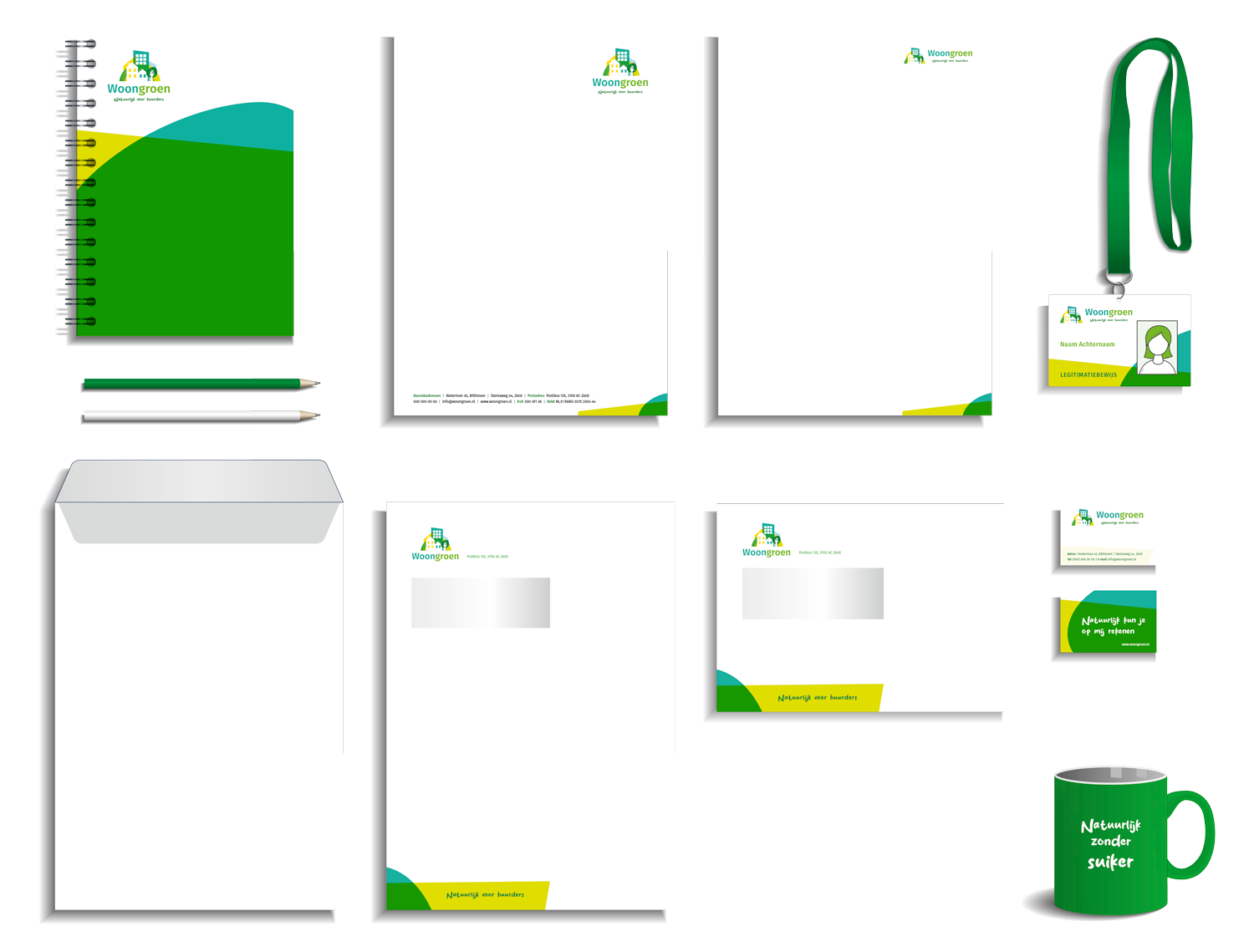 Huisstyle-woongroen-enveloppen Huisstyle woongroen enveloppen