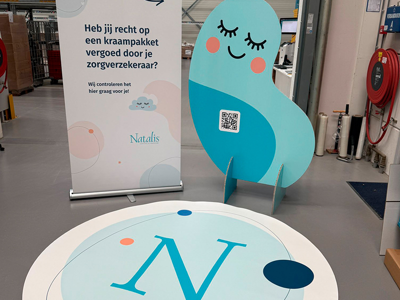 Natalis popup bord en vloerkleed